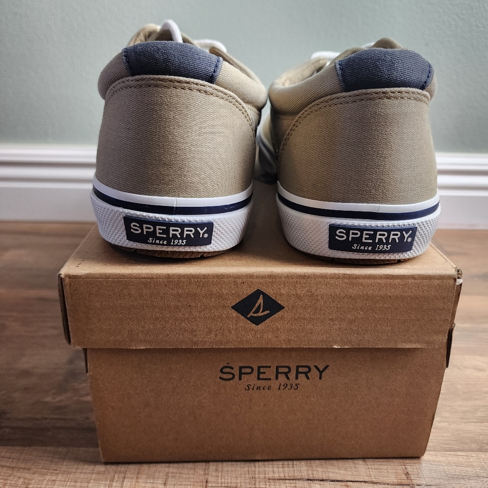 ❗️NWT❗️Sperry Men's Halyard CVO Khaki Seaker Size 12 - Picture 11 of 13